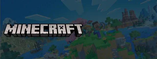 Minecraft game banner